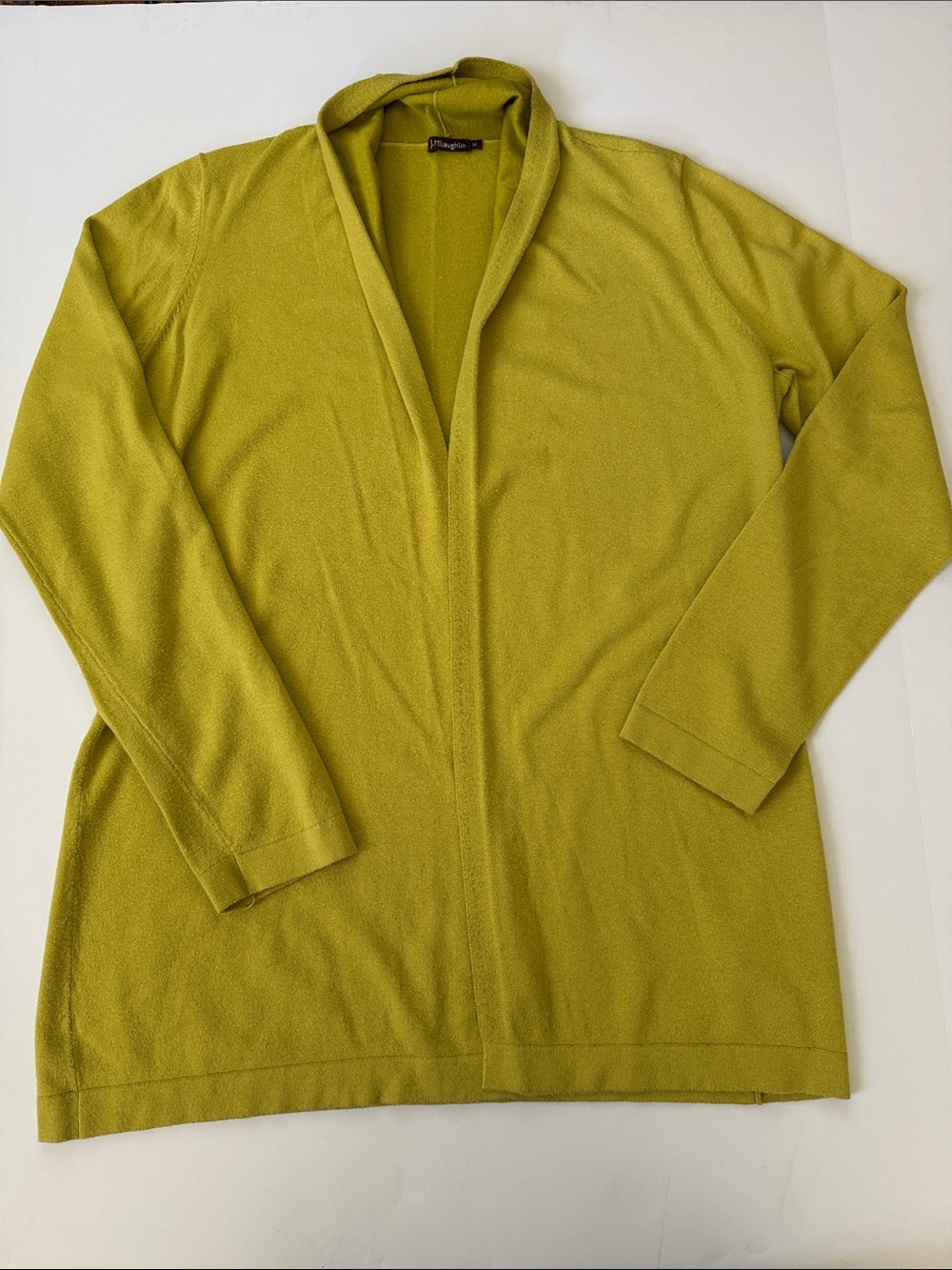 J.McLaughlin Chartreuse Open Cardigan – Size Medium